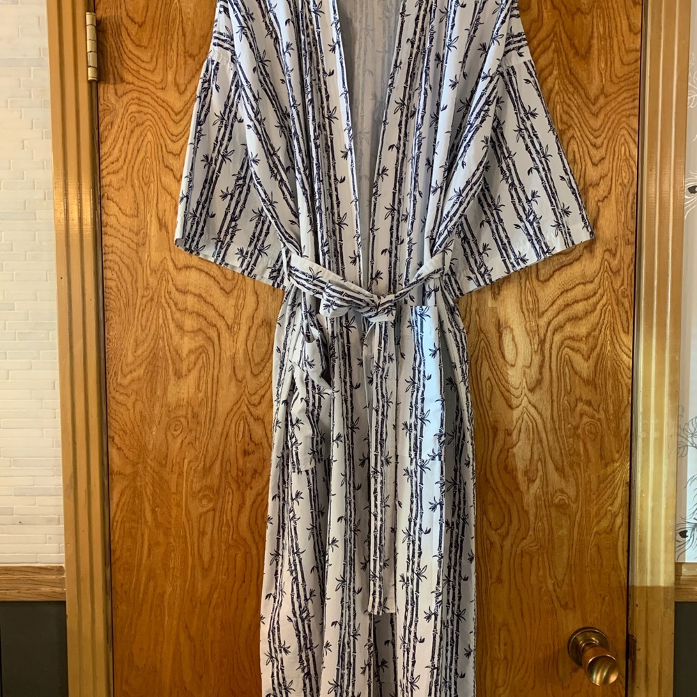 Palm Tree Robe 100% Cotton The Bernard Co. San Francisco